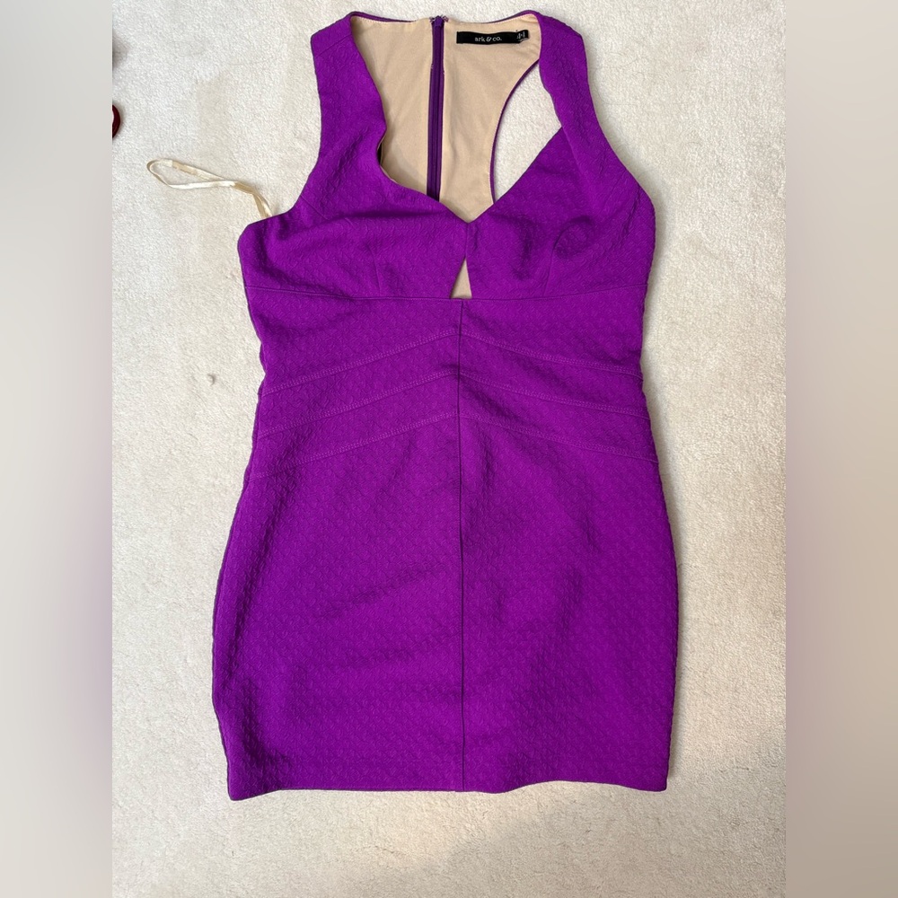 Purple Sleeveless Women's Dress